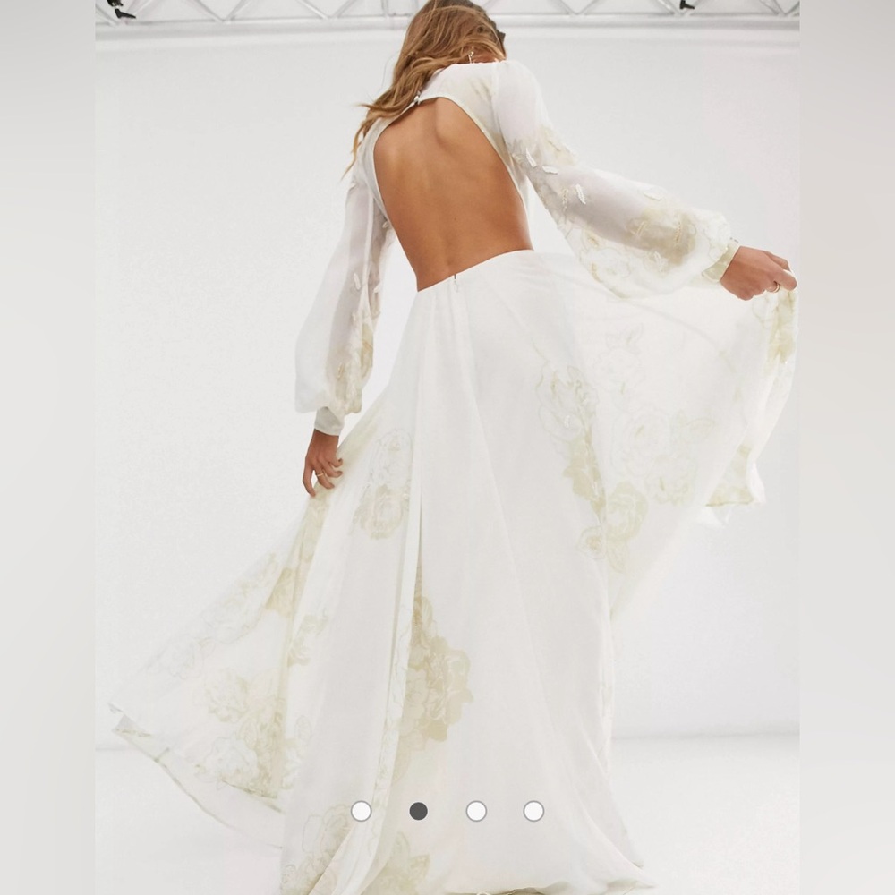 NWOT ASOS EDITION embellished print maxi dress - Picture 10 of 15